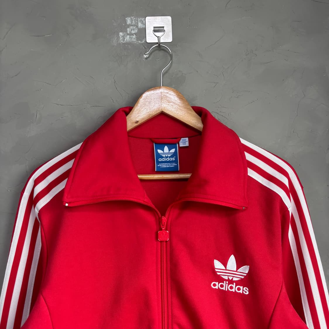 아디다스 빅로고 유로파 져지 트랙탑 빨강 상품이미지2
