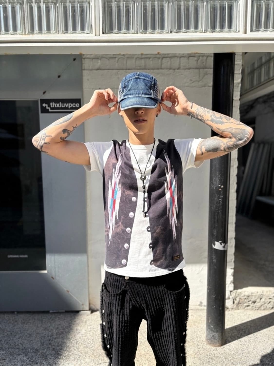 Neighborhood Navajo Pattern Graphic Tee 상품이미지5