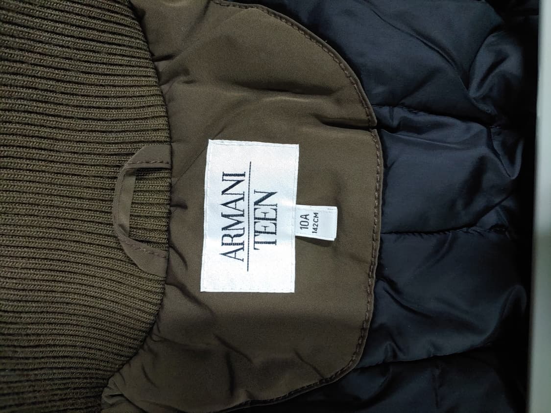 아르마니 쥬니어 카키색 포켓 봄버 자켓 10y 상품이미지3
