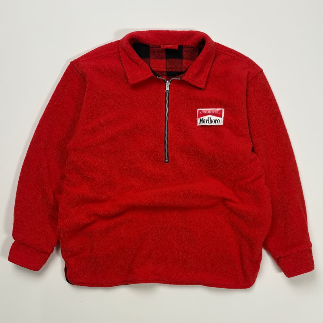 말보루 리버시블 하프집업 플리스 상품이미지1