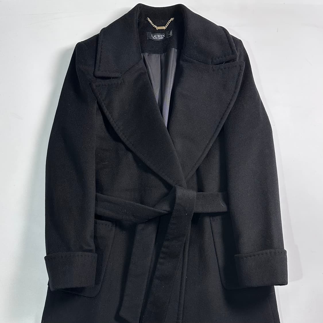 로렌 랄프로렌 블랙 울 코트  상품이미지1