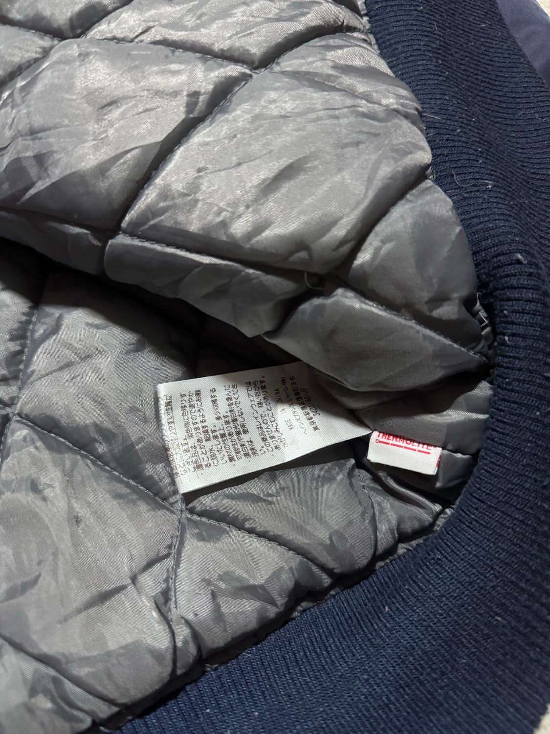 Champion 빅로고 나일론 바시티 자켓 L 상품이미지8