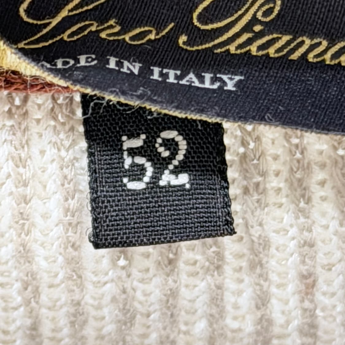 (S/52) / 로로피아나 실크 풀오버 니트 스웨터 아이보리 상품이미지5