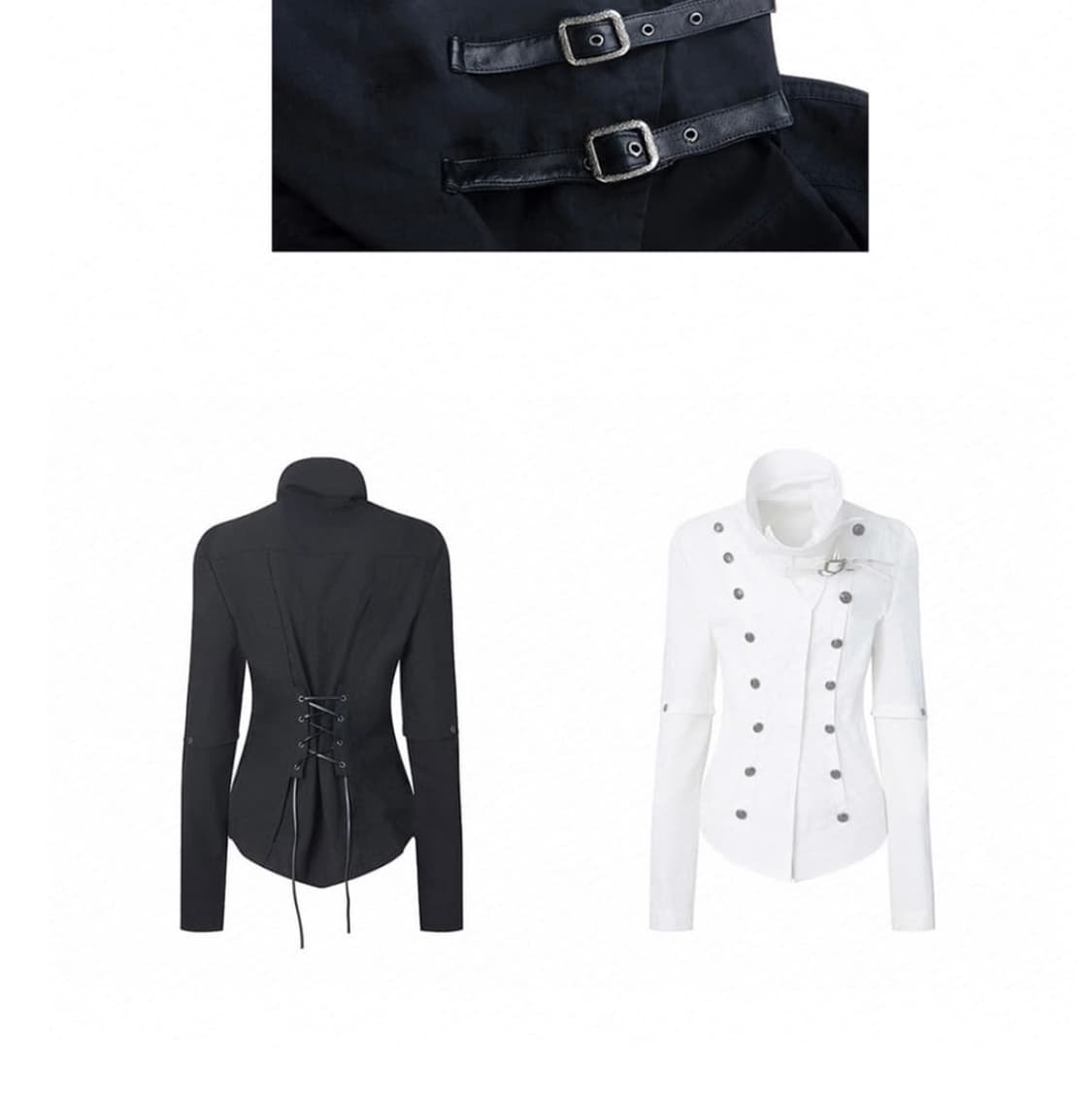 착샷)testmechanism 나폴레옹 버클 코르셋 자켓 상품이미지2