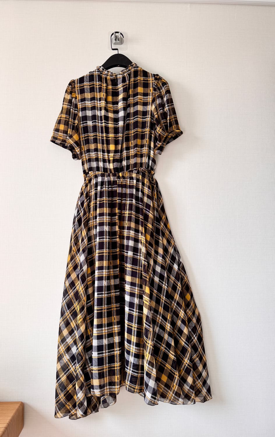 새상품 JUST 체크 롱 원피스 XS(55사이즈,44가능) 상품이미지4