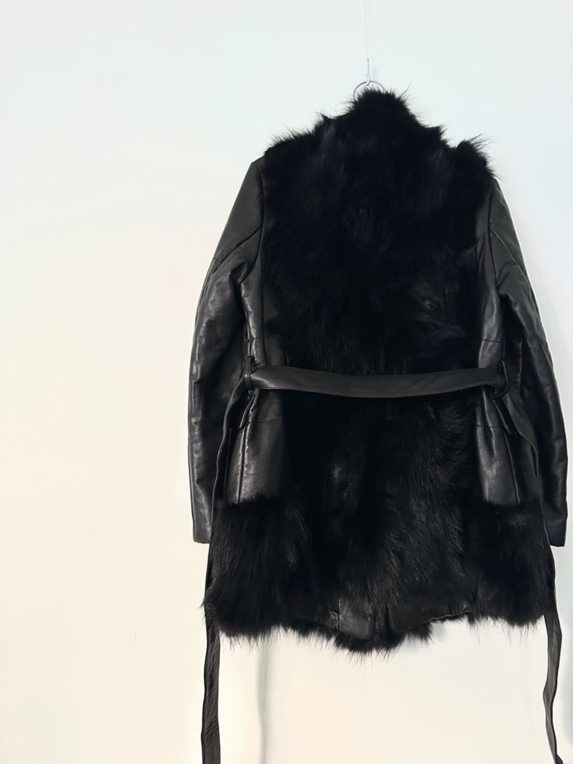 Fur lion leather jacket / black 상품이미지5