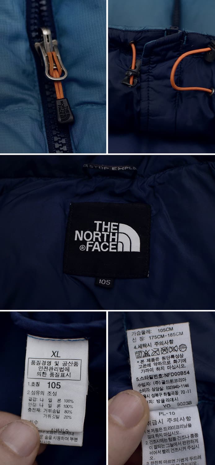 노스페이스 700 눕시 구스다운 오리지널 패딩 자켓 (XL / 105+) 상품이미지10
