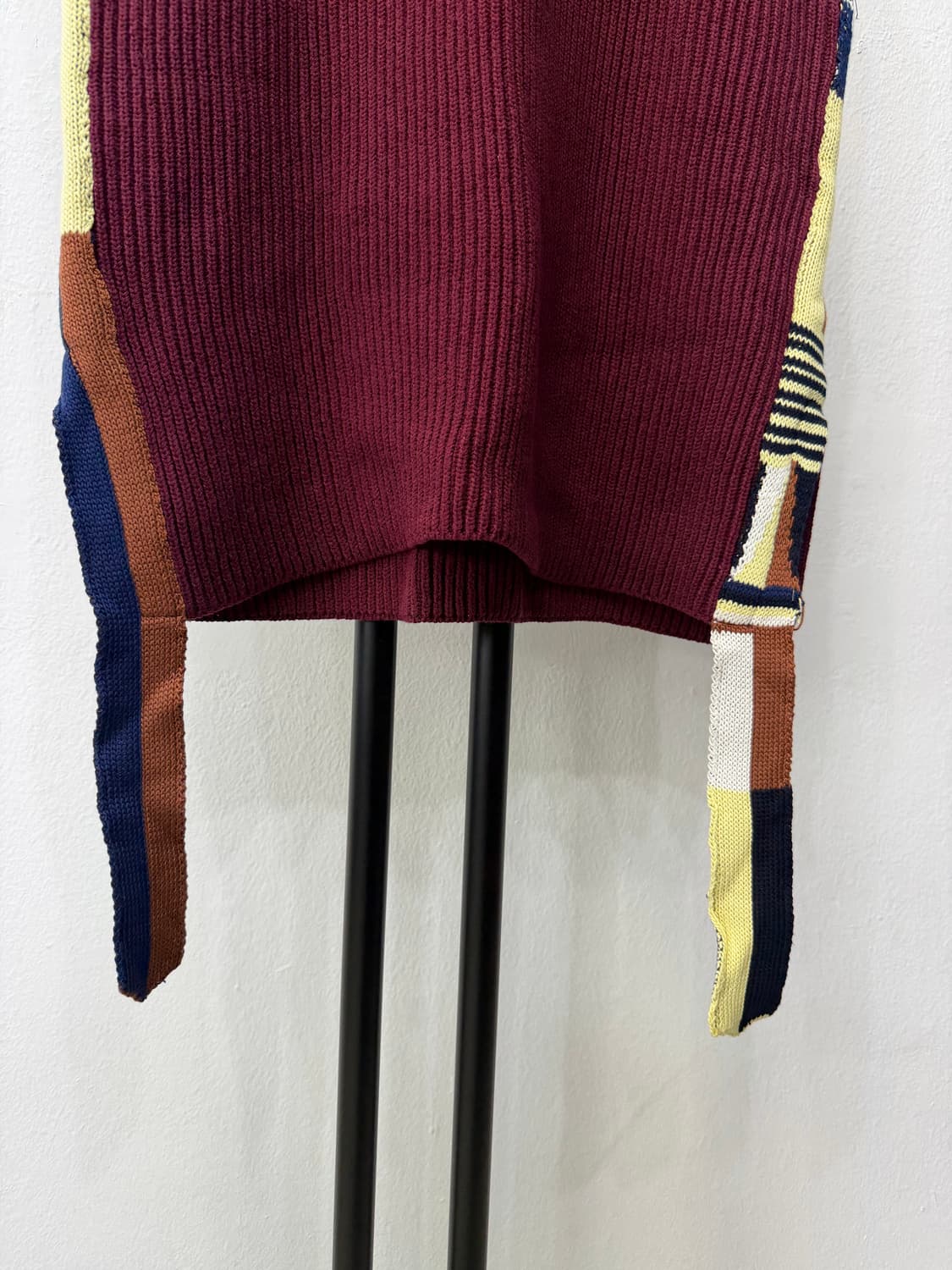 정품) 질샌더 신형 여성 패치워크 디자인 니트탑 S 상품이미지4