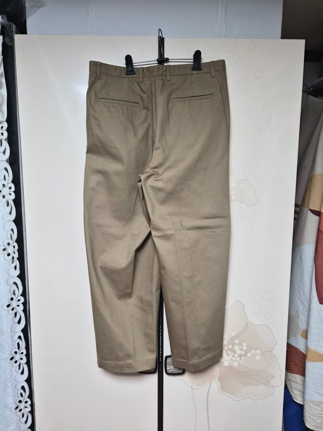 자라 베이지 와이드핏 치노 팬츠 44 size 상품이미지2