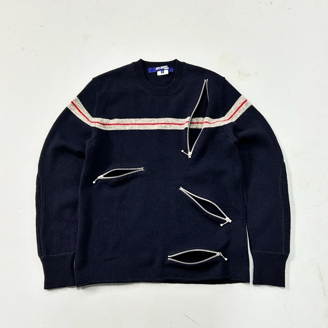 준야 와타나베 2007AD 멀티집업 울 니트  상품이미지1