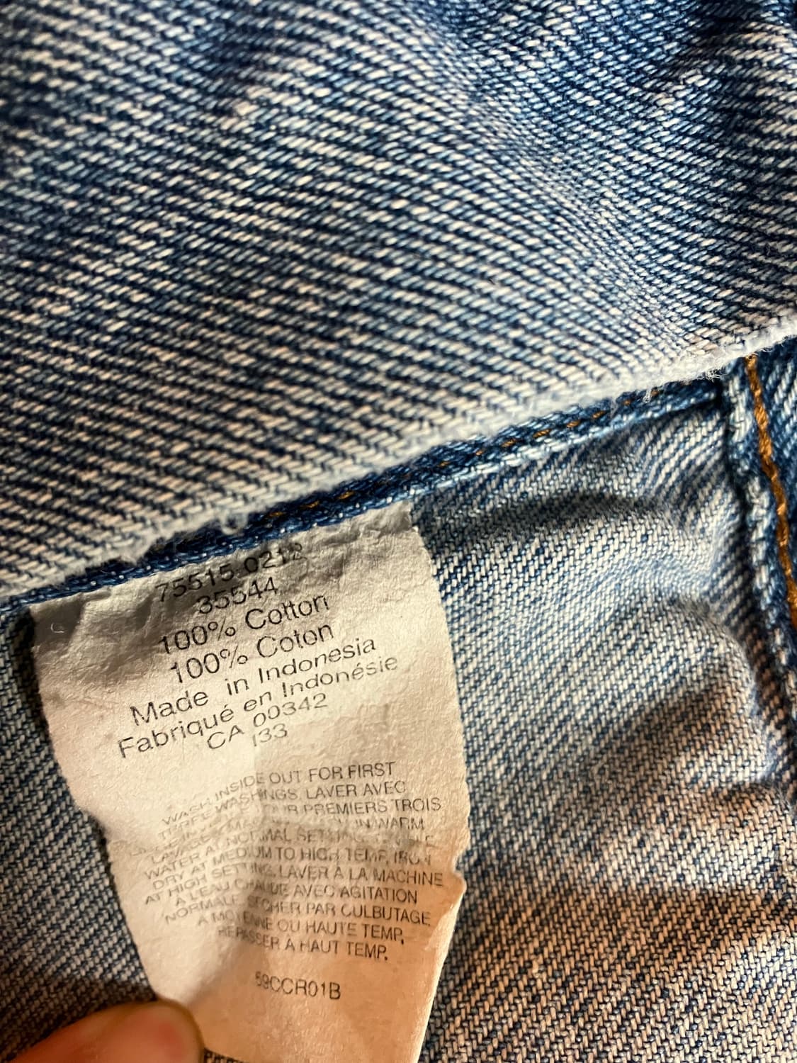 리바이스 데님 트러커 자켓 본 커스텀 상품이미지6