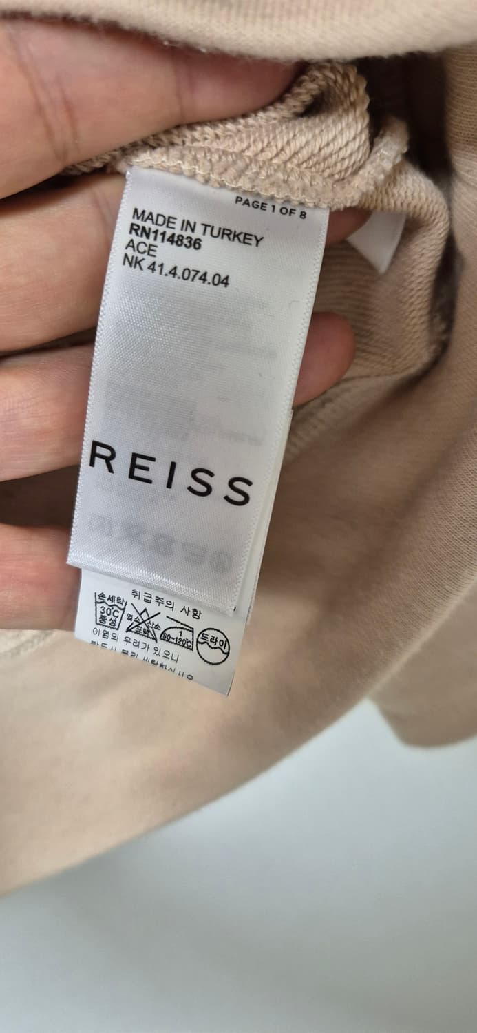 reiss(리스)베이지 맨투맨 L (100) 상품이미지4