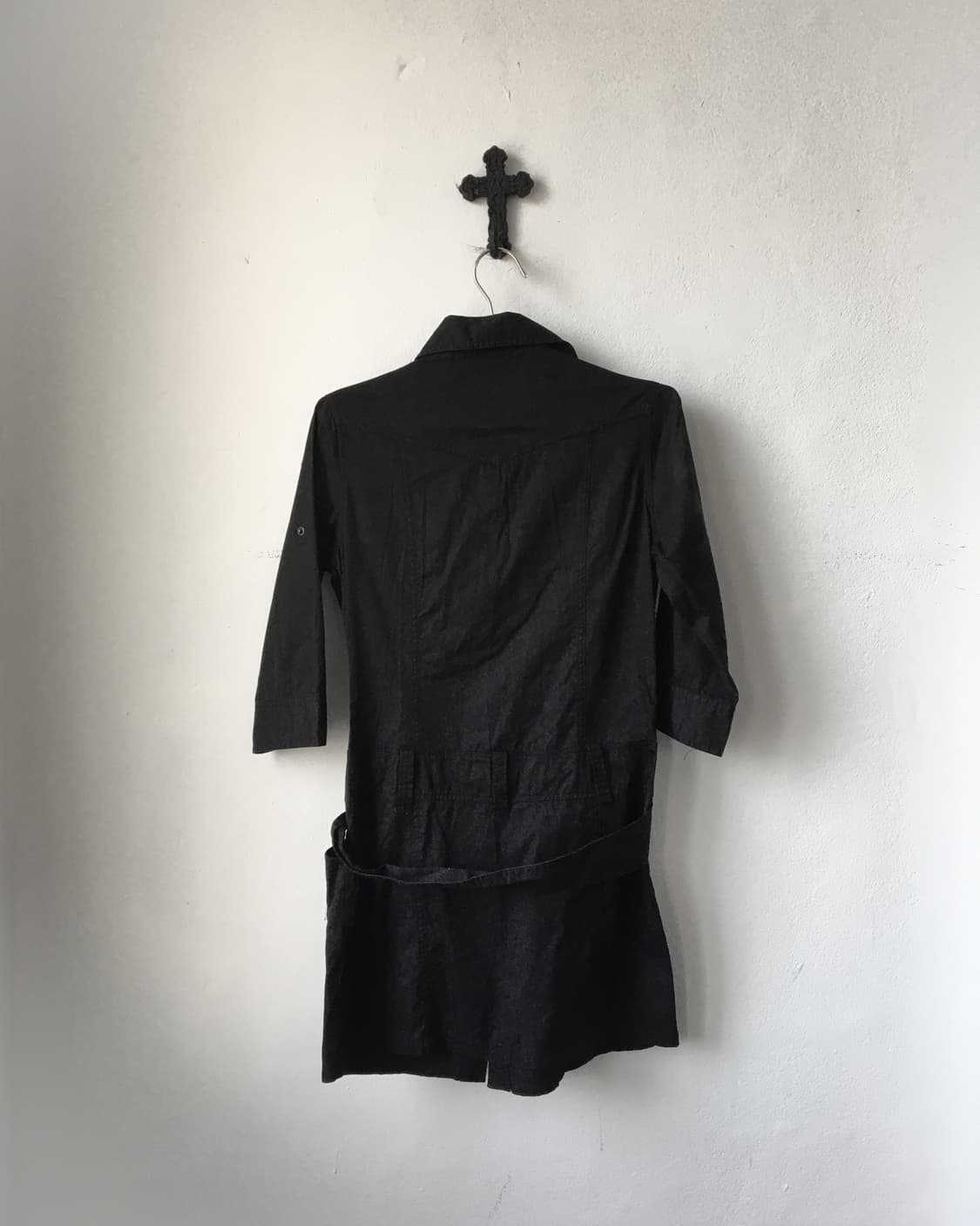 Belted shirt onepiece 상품이미지5