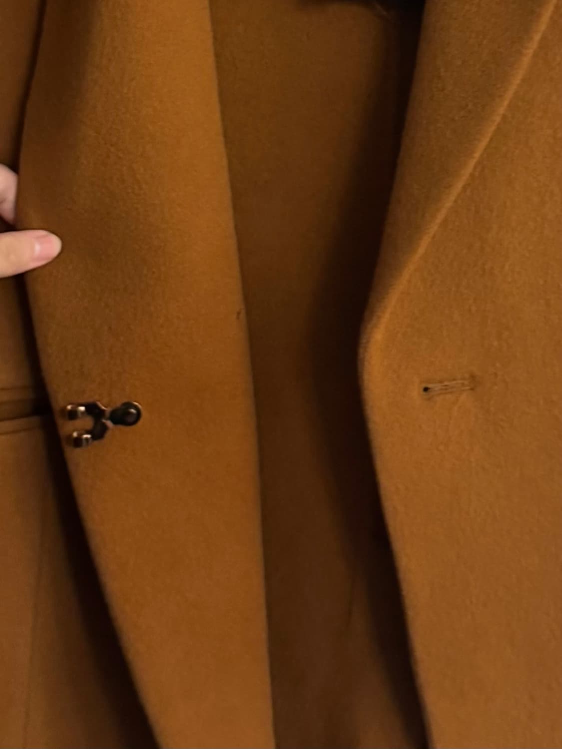 SYSTEM 시스템 울 캐시미어 카멜 코트 상품이미지2