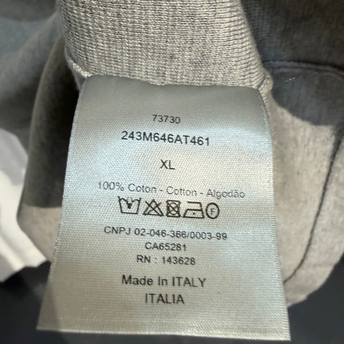 (XL) 디올 1947 로고 오버핏 반팔 티셔츠 상품이미지4