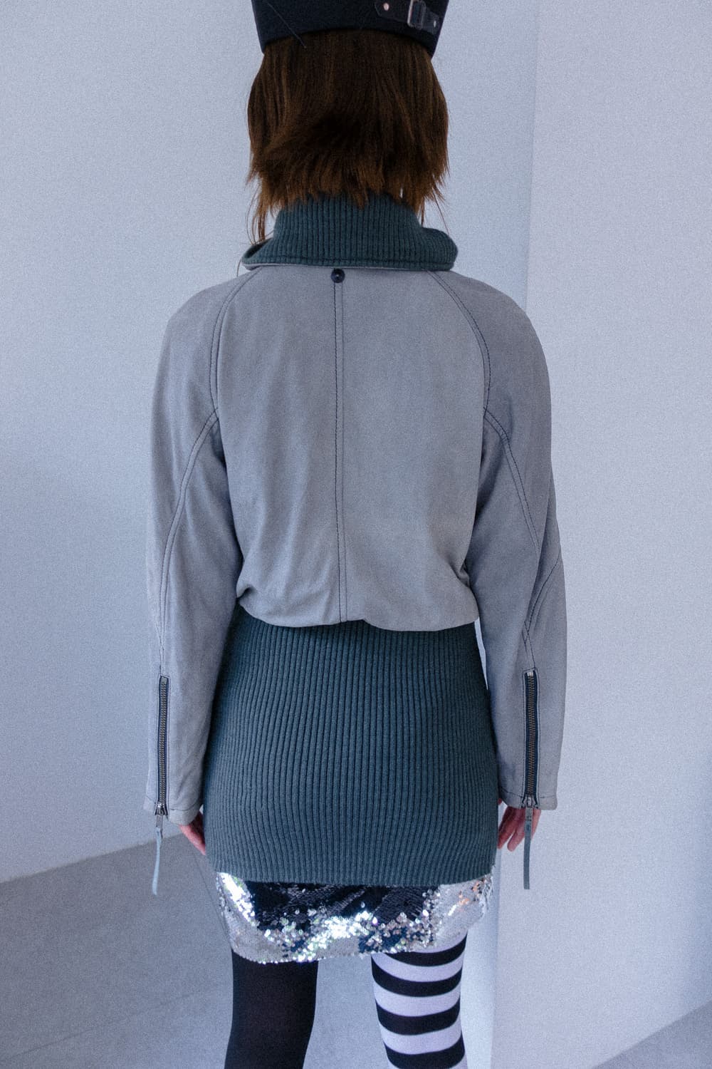 Diesel grayish blue sheep skin leather  상품이미지5