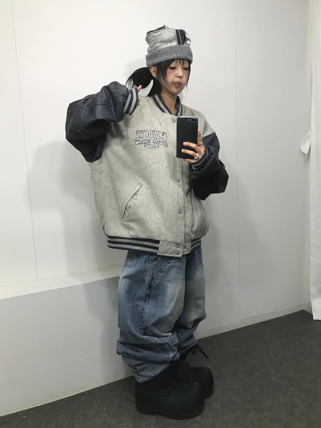 <NFL Dallas Cowboys Logo Varsity Jacket 상품이미지5