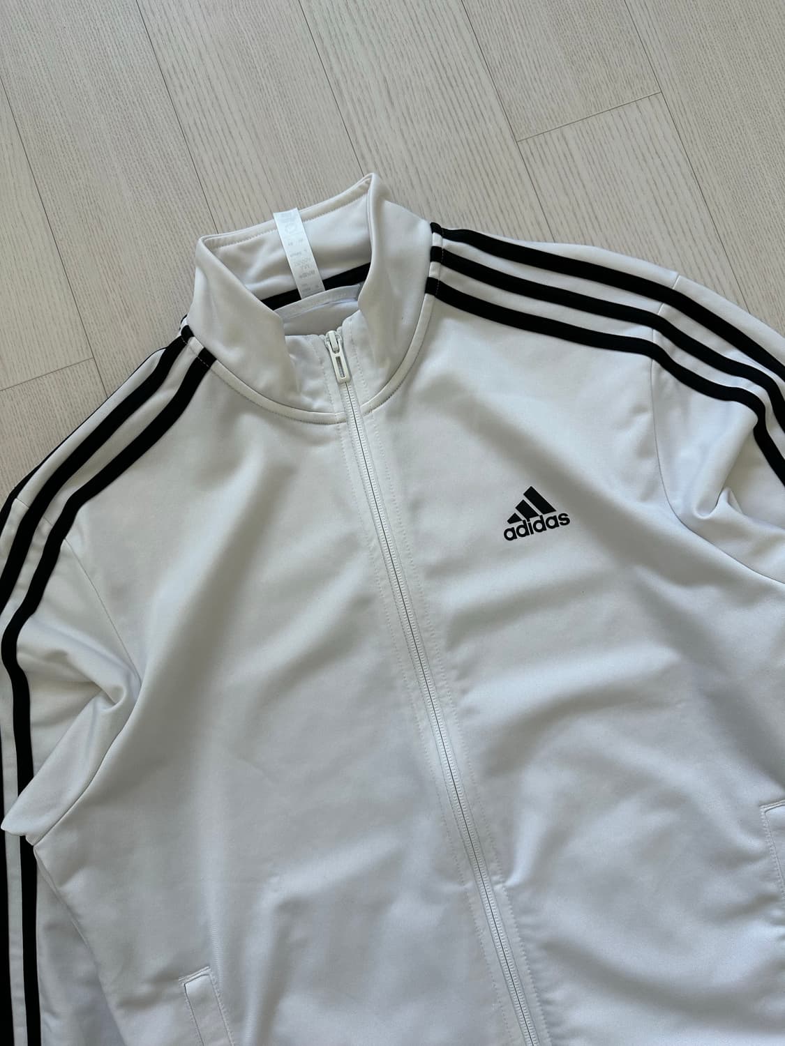 아디다스 삼선로고 사이드라인 트랙탑 화이트 져지 상품이미지5