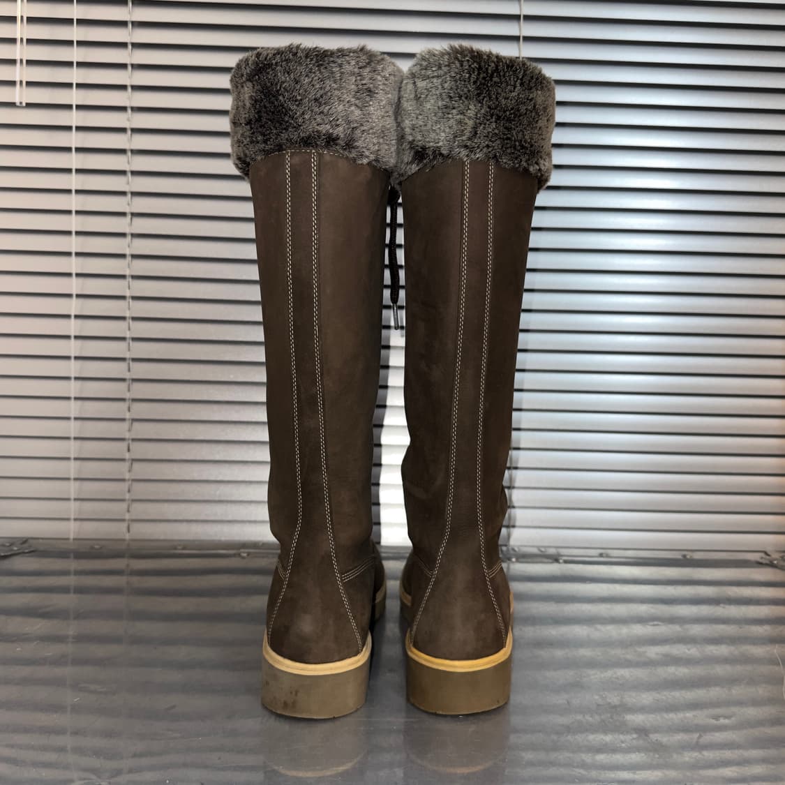 00s 레어 팀버랜드 롱 털 부츠 새상품 상품이미지5
