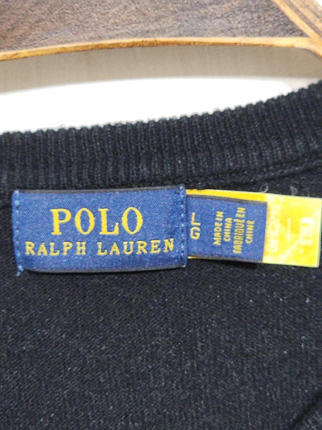 (L) 랄프로렌 폴로 가디건 블랙 라운드 기본로고  상품이미지3