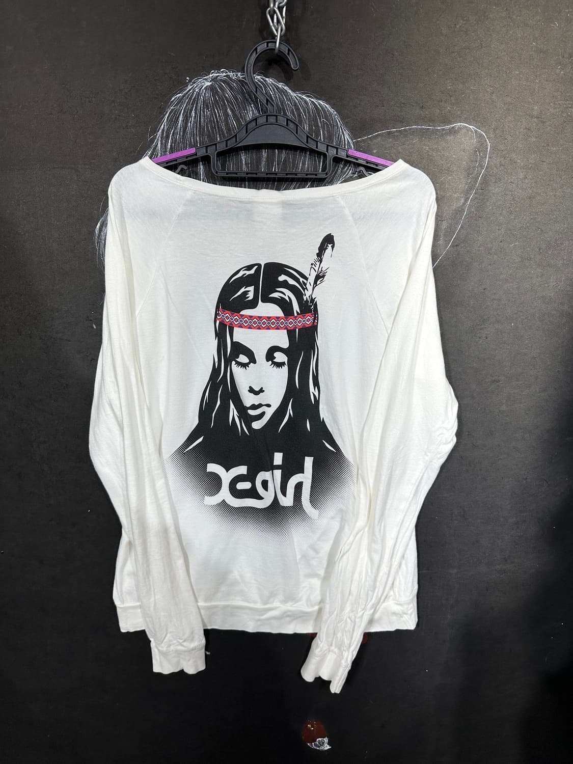 Jpn 일본 빈티지 고딕 펑크 프린팅 롱슬리브 M 상품이미지6