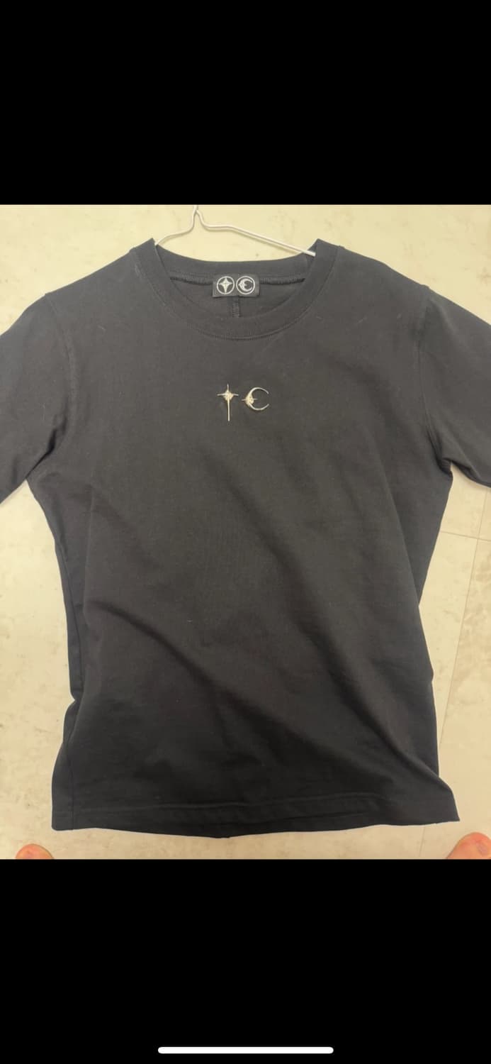 THUG CLUB 블랙 티셔츠 TC24TS0102 상품이미지1