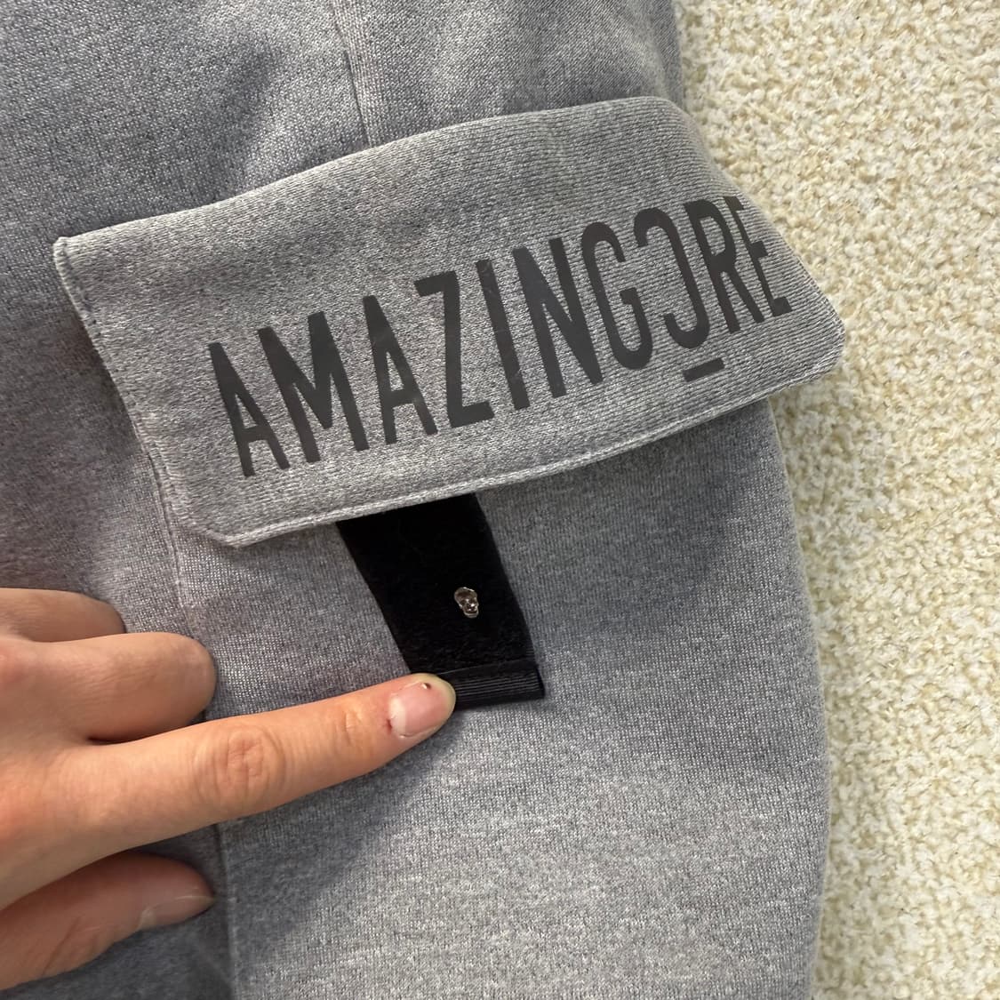 [S] 어메이징크리 기모 카고 조거팬츠 1229T1 상품이미지5