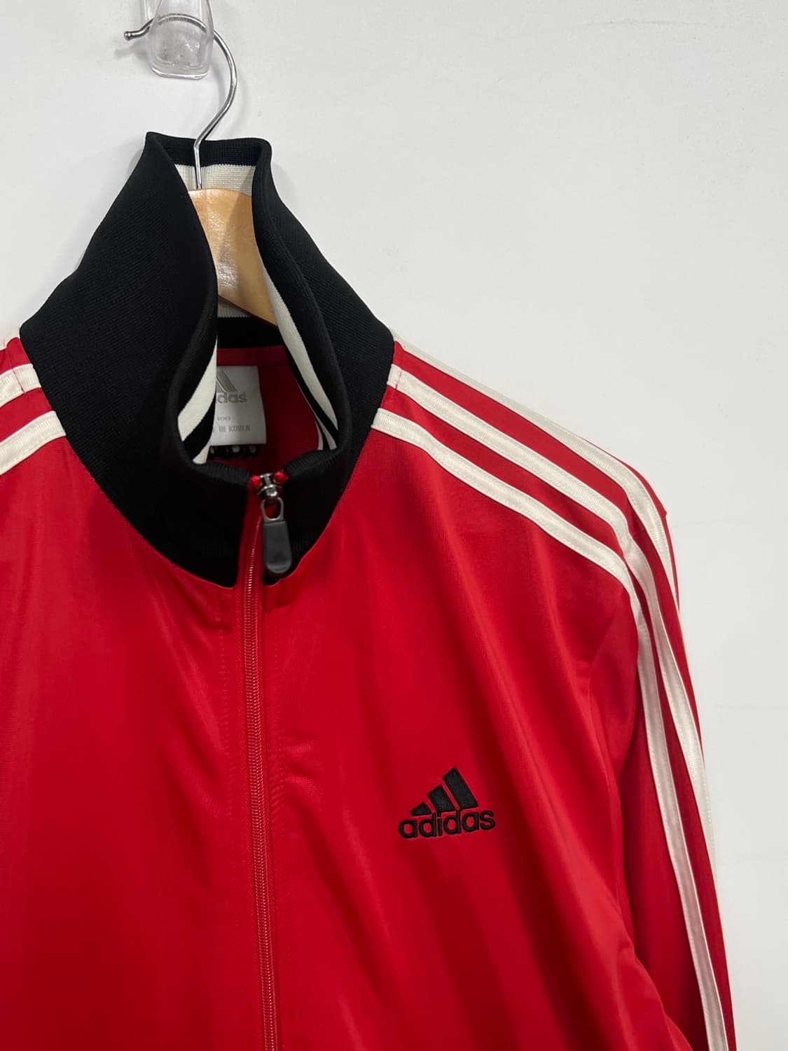 아디다스 삼선로고 구형 트랙탑 빨강져지 상품이미지2