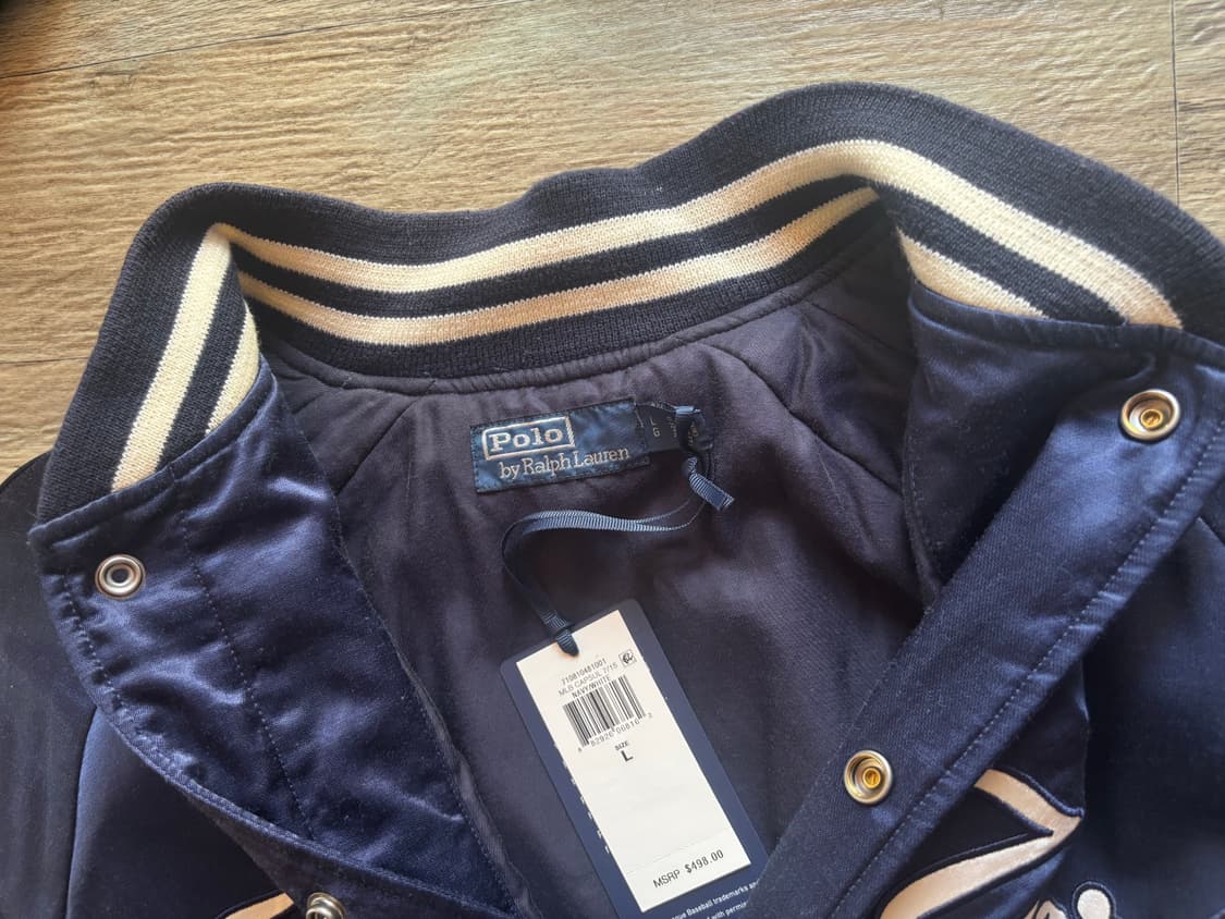 폴로 X 양키스 새틴 바시티 자켓 상품이미지4