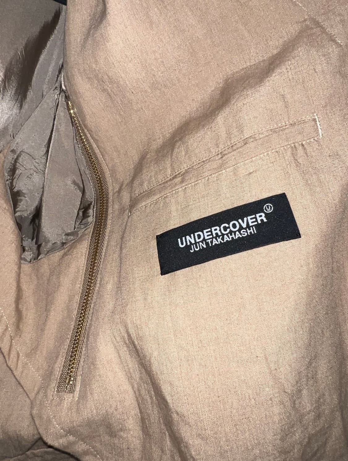 [1] undercover 지퍼 디테일 린넨 자켓 상품이미지4