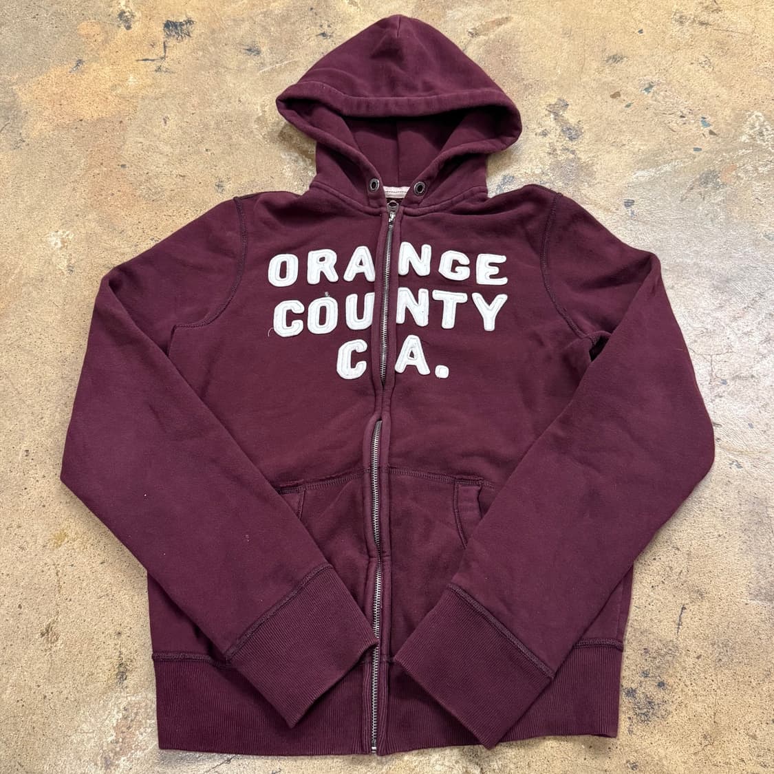 홀리스터 버건디 후드집업 상품이미지2