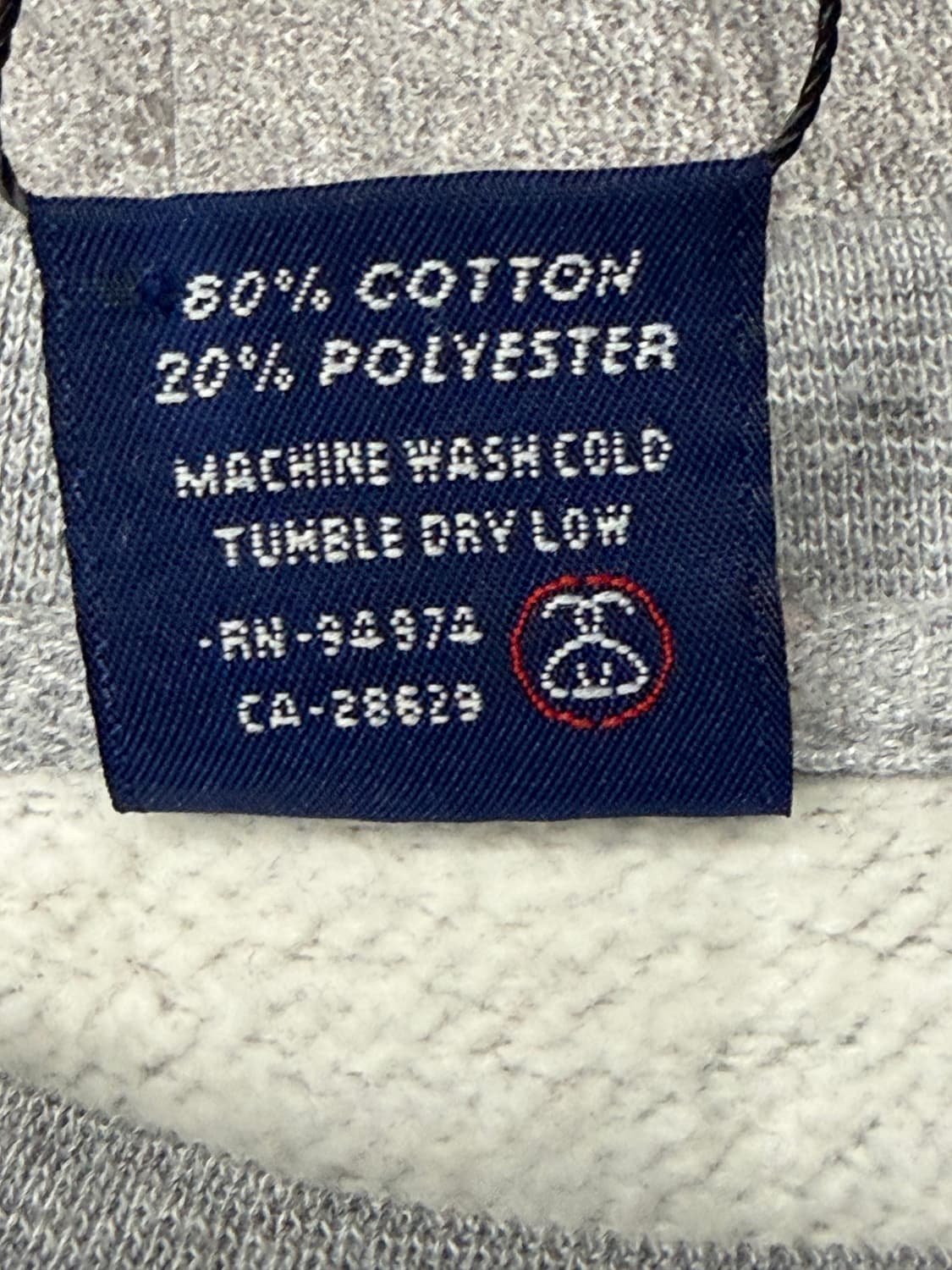 90s 스투시 Stussy 스펠아웃 그레이 맨투맨 티셔츠 상품이미지7