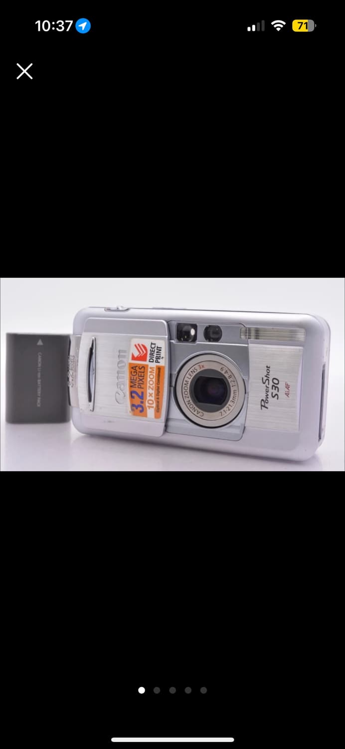 캐논 PowerShot 파워샷 S30 디카 + 배터리 상품이미지1