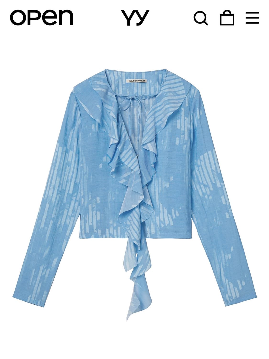 Open yy 오픈와이와이 블라우스 새상품 2사이즈 판매 상품이미지3