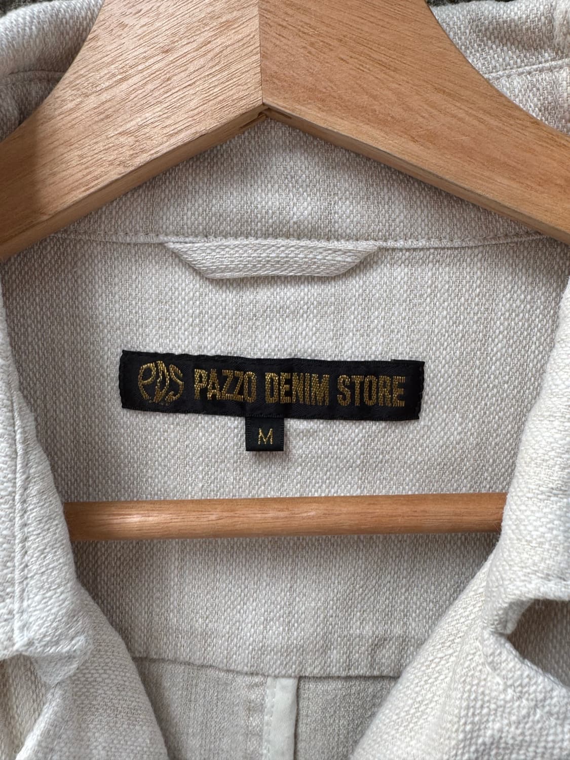 Pazzo 데님 스토어 아이보리 버튼업 자켓  상품이미지3