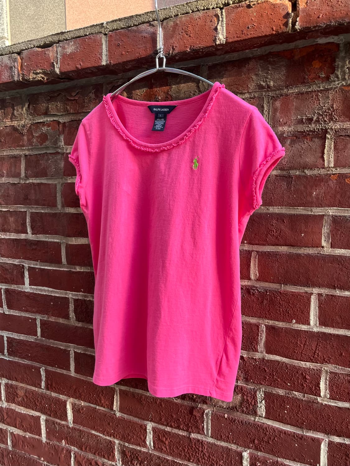 Polo Ralph Lauren 러플 디테일 반팔티셔츠  상품이미지1