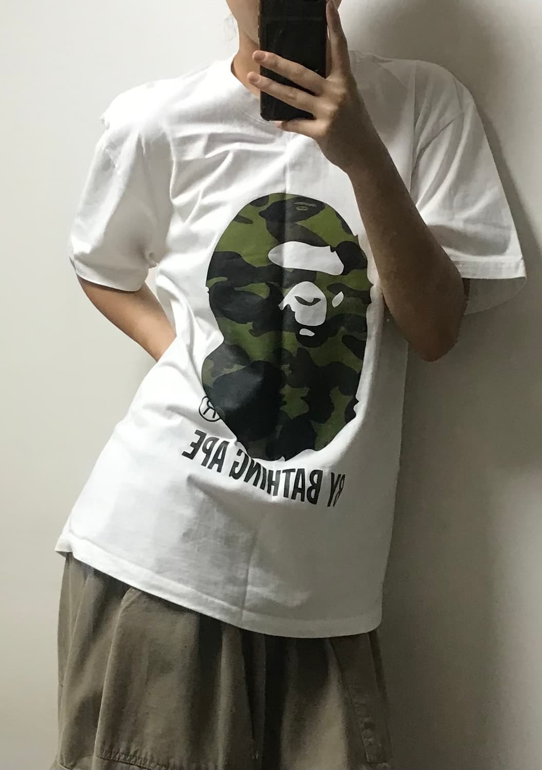 베이프 카모 빅사루 반팔 티 상품이미지3