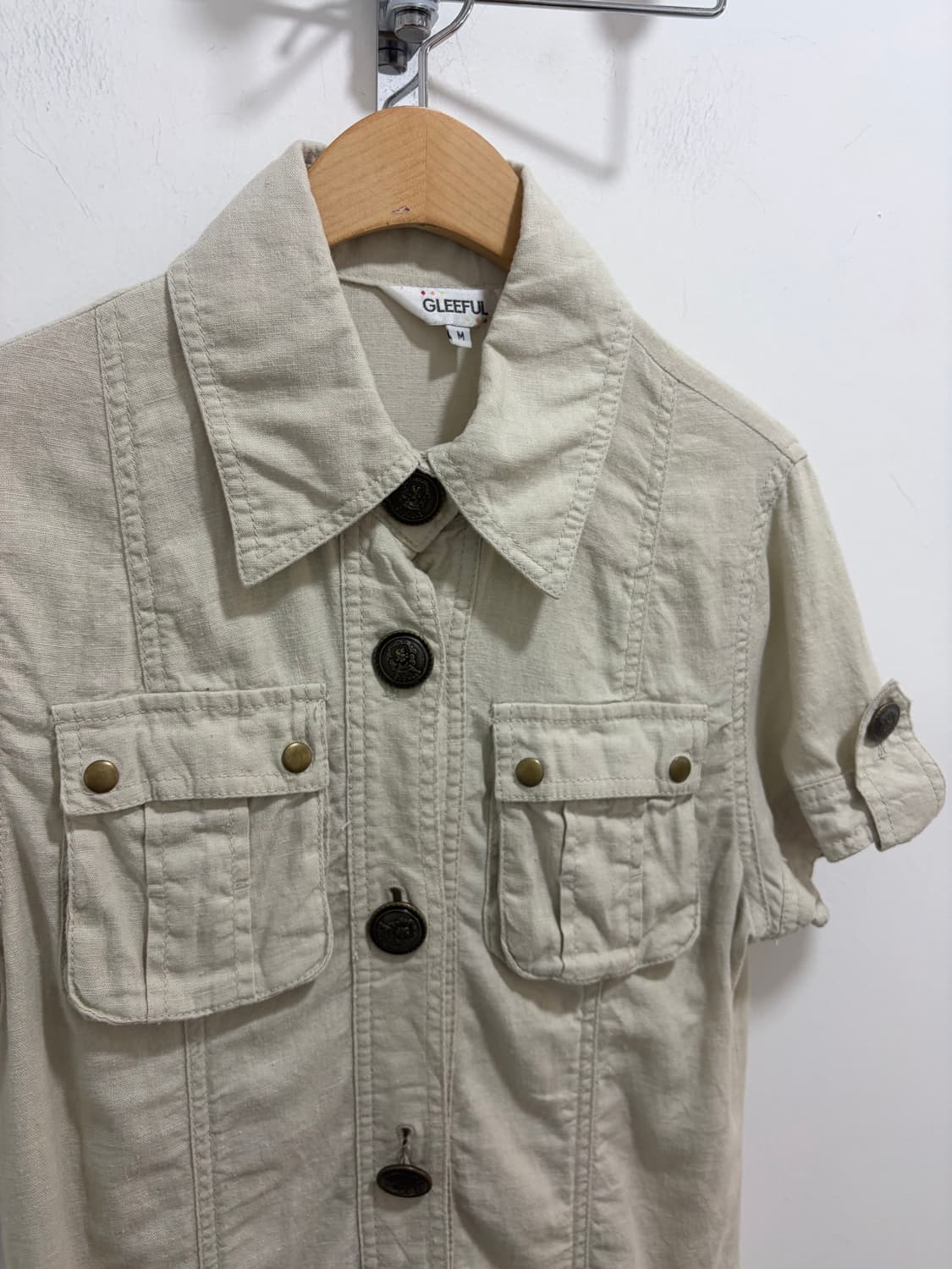 GLEEFUL y2k 린넨 반팔 카고 원피스 상품이미지6