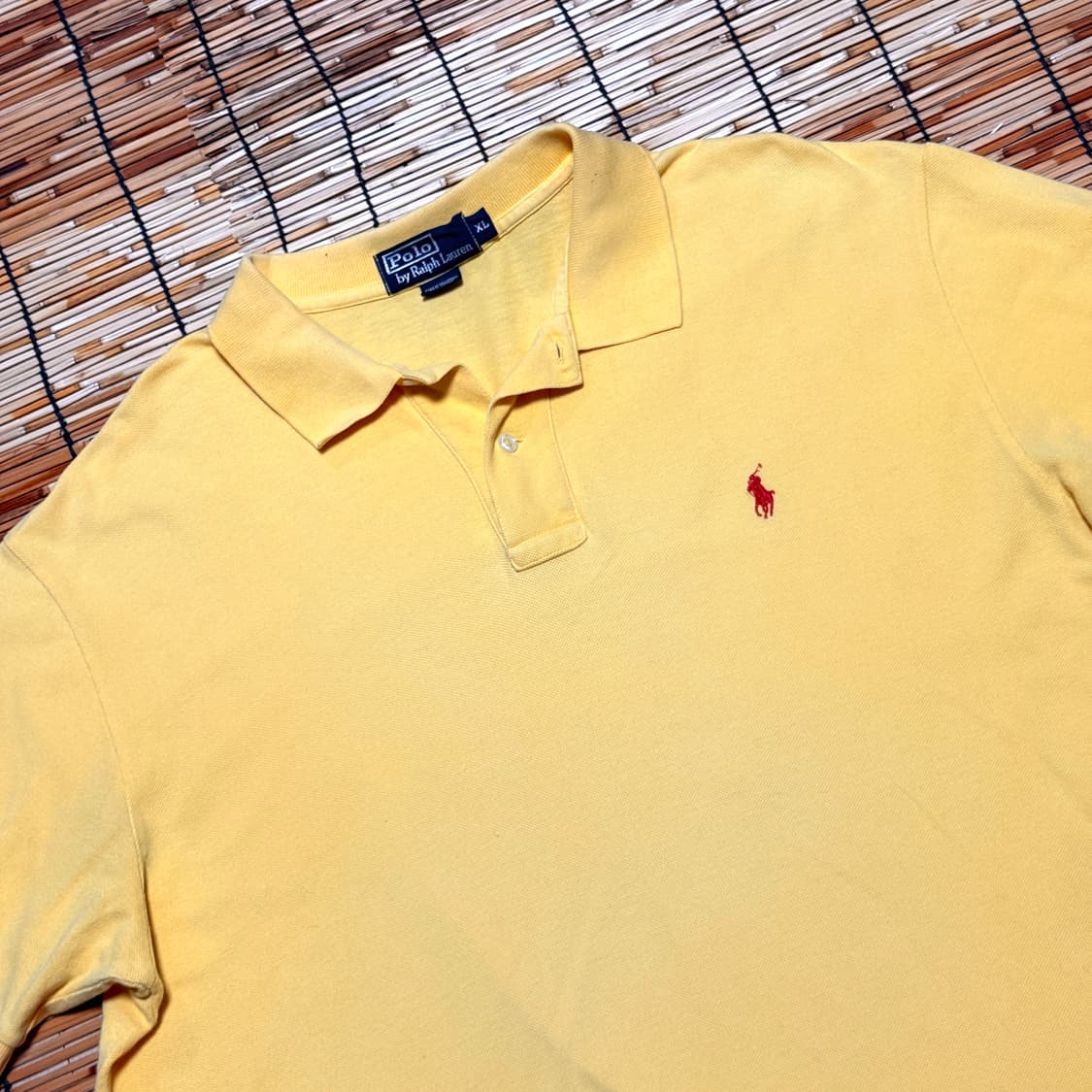 폴로 옐로우 반팔 카라티 pk XL 상품이미지3