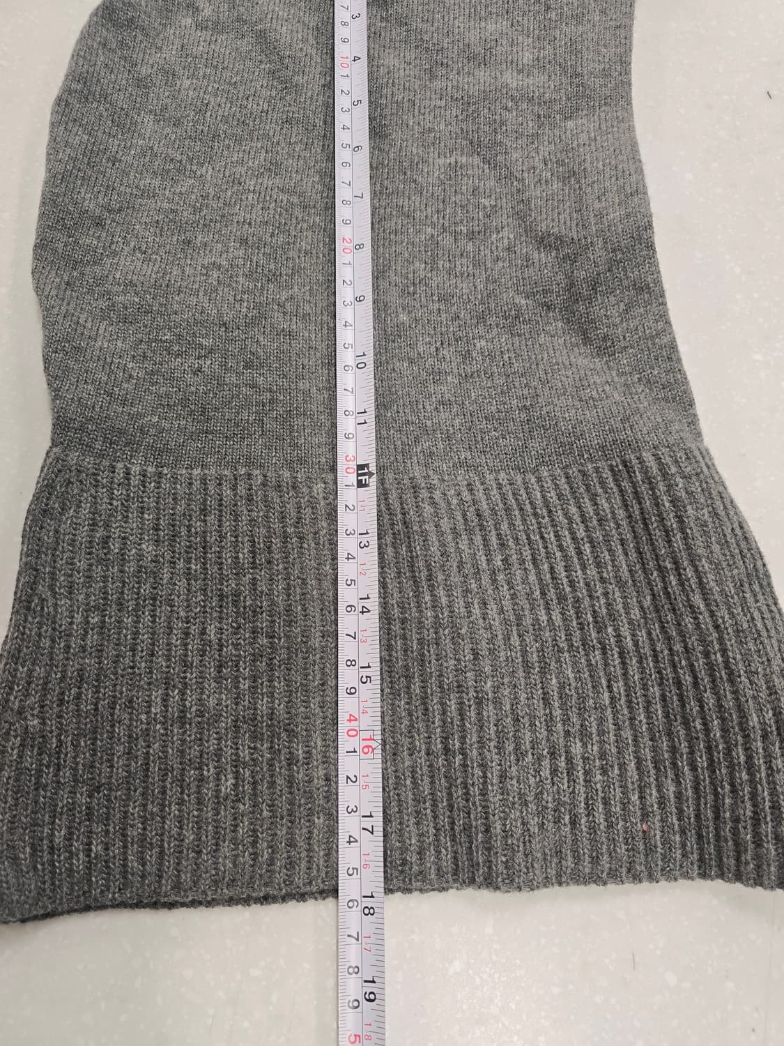 SI 니트 바라클라바 모자 그레이 울혼방 상품이미지7