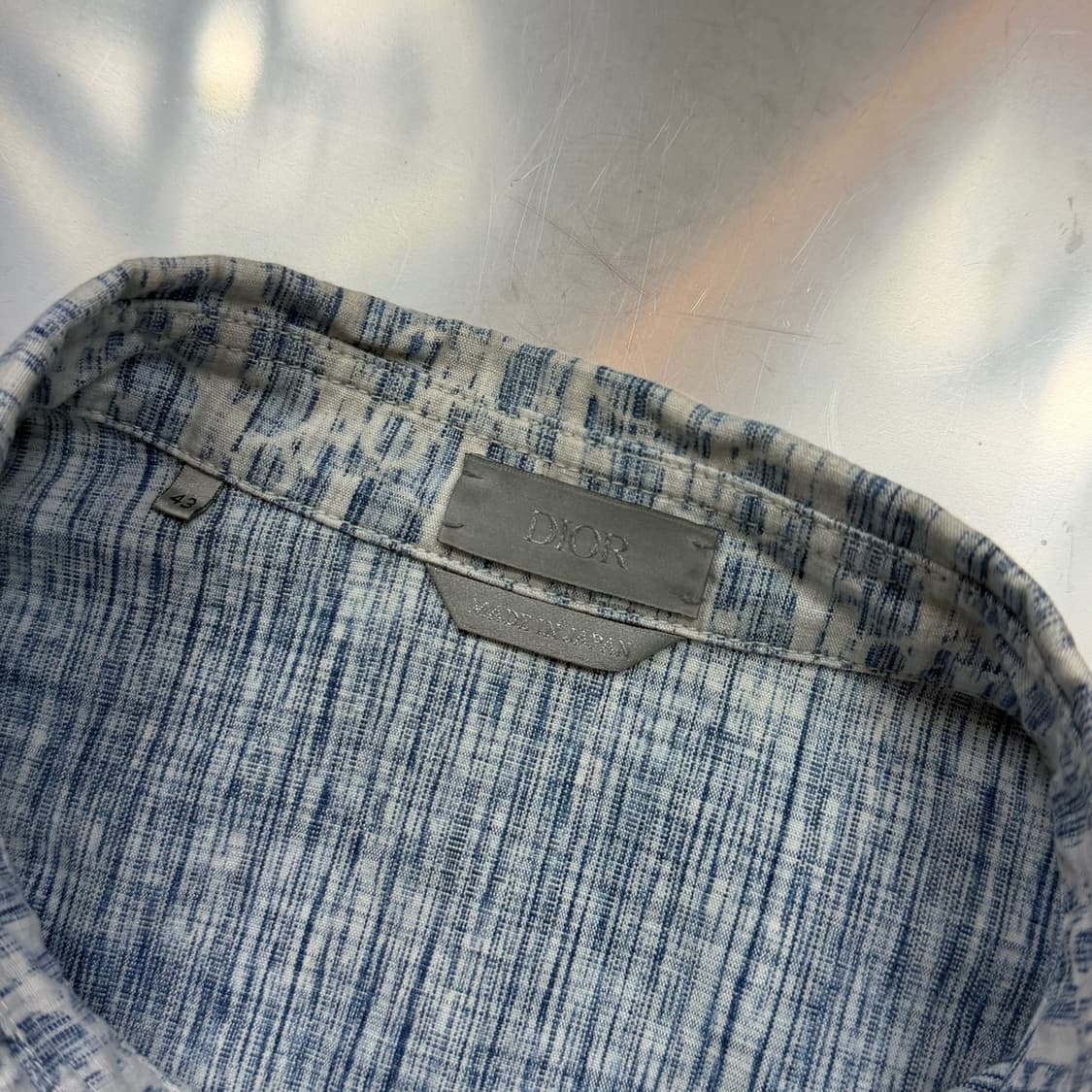 [리오브] 디올 오블리크 카스리 데님 셔츠 상품이미지4