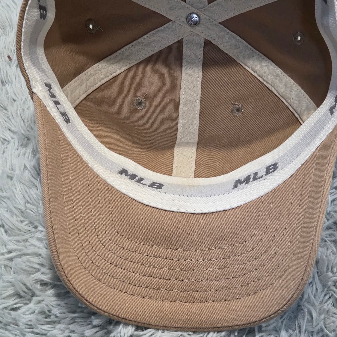 L5-9:MLB 레드삭스 베이지 볼캡 S-M (56-57cm) 상품이미지7