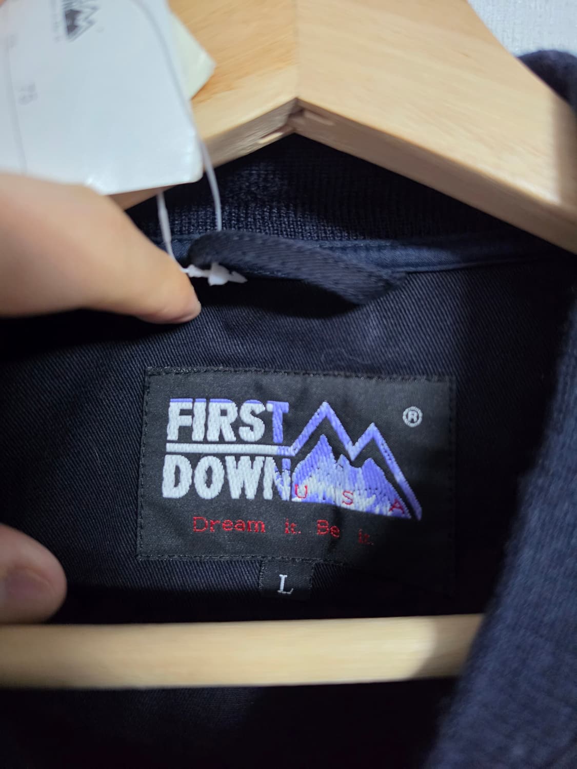 퍼스트 다운 블랙 봄버 자켓 L 상품이미지4