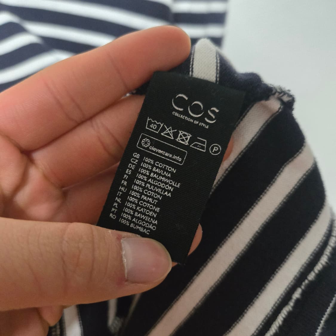 코스 스트라이프 슬리브티셔츠 /남성 티셔츠 / 남성 롱슬리브 상품이미지2