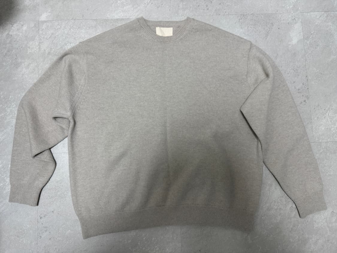 24fw 크루넥 베이지 니트 3 상품이미지1