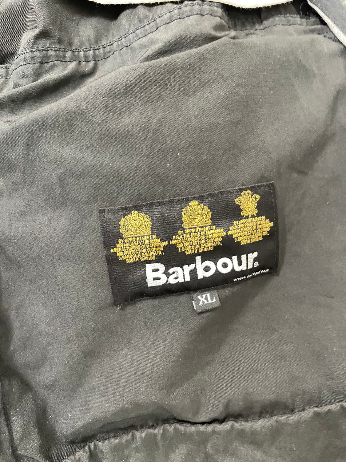 빈티지9. Barbour 바버 비데일 빈티지 왁스 자켓 차콜 점퍼 상품이미지4