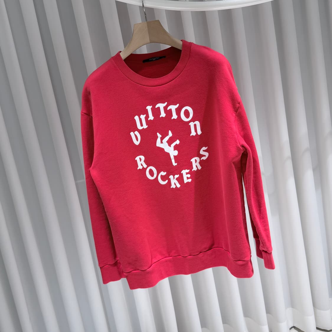 (S/XL) / 루이비통 락커스 크루넥 맨투맨 티셔츠 레드 상품이미지3