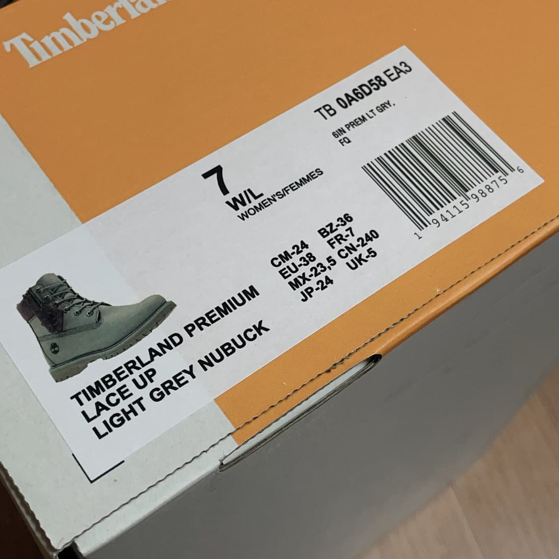 (새상품) 정가 26.8만 팀버랜드 6인치 프리미엄 부츠 240 상품이미지2