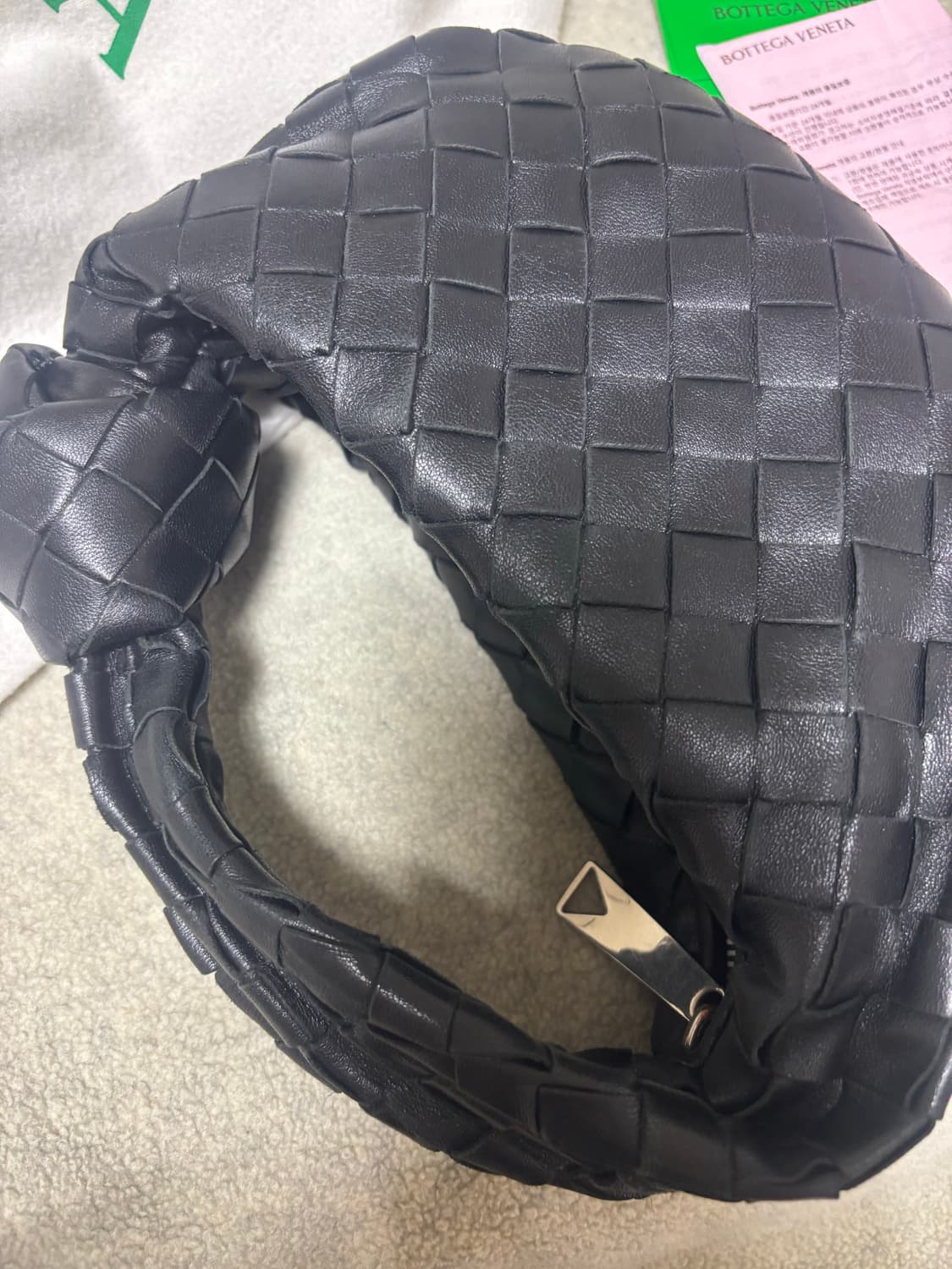 보테가베네타 조디백 미니 블랙 은장 상품이미지6