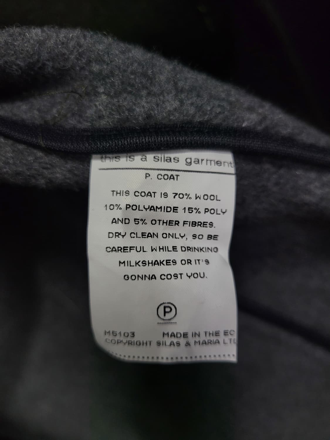 SILAS 빈티지 울 코트 상품이미지6